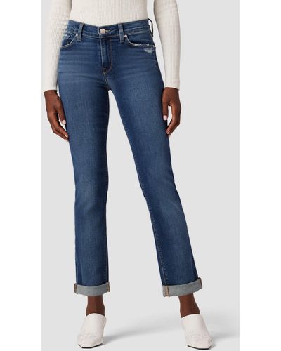 Hudson Jeans Nico Mid-rise Straight Ankle Jean - Blue