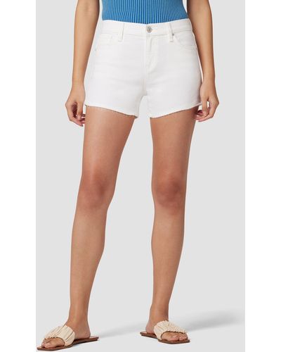 Hudson Jeans Gemma Mid-rise Cut Off Short - White