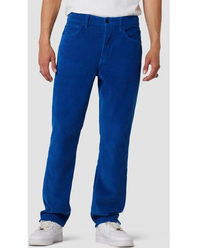 Hudson Jeans Reese Straight Leg Corduroy Pant 32" Inseam - Blue