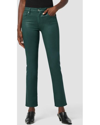 Hudson Jeans Nico Mid-rise Straight Leg Ankle Jean - Green