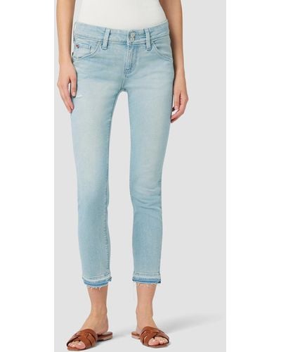 Hudson Jeans Collin Mid-rise Skinny Crop Jean - Blue