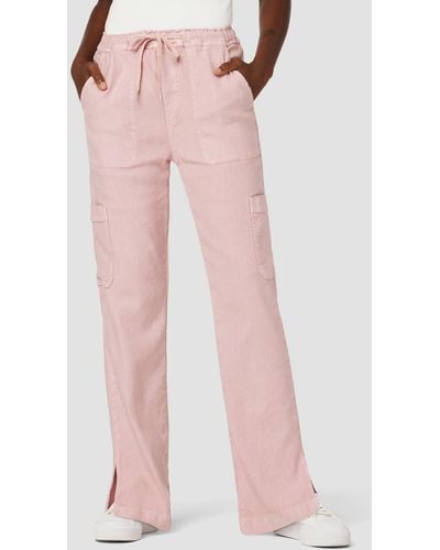 Hudson Jeans Drawstring Cargo Straight Pant - Pink