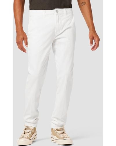 Hudson Jeans Classic Slim Straight Chino - White