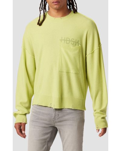Hudson Jeans Crew Neck Sweater - Yellow