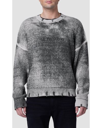 Hudson Jeans Crew Neck Sweater - Gray