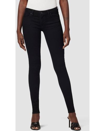 Hudson Jeans Krista Low-rise Super Skinny Jean - Black