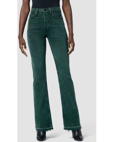 Hudson Jeans Faye Ultra High-rise Bootcut Jean - Green