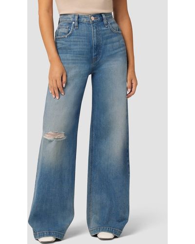 Hudson Jeans James High-rise Wide Leg Petite Jean - Blue