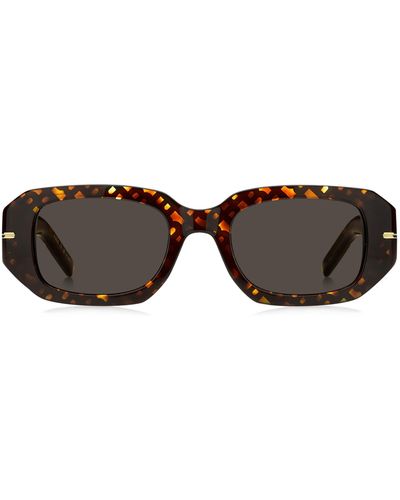 BOSS Sonnenbrille aus Acetat mit Monogramm-Muster - Braun