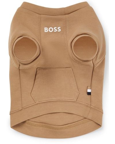 BOSS Dog Sweater In A Cotton Blend - Natural