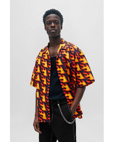 Boss orange mens shirts cheap