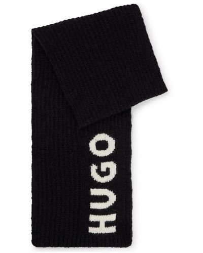 Black BOSS by HUGO BOSS Scarves and mufflers for Women | Lyst