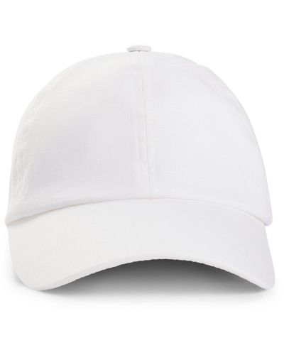 BOSS Cap in herringbone linen - Weiß