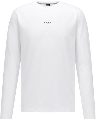 BOSS Tchark 1 Long Sleeve T-shirt - White