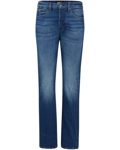 BOSS Blauwe Jeans Van Comfortabel Stretchdenim