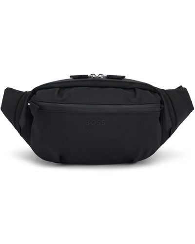 BOSS Logo-detail Belt Bag With Top Handle - Black