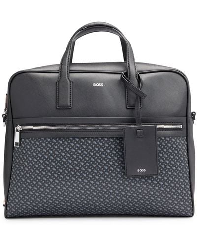 Tommy Hilfiger Th Structured Leather Comp Bag - Laptop Bags - Boozt.com