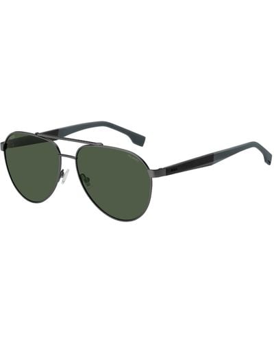 BOSS Double-bridge Sunglasses With Green-shaded Lenses Men's Eyewear