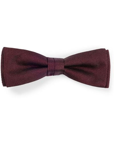 BOSS Italian-made Bow Tie In Silk Jacquard - Purple