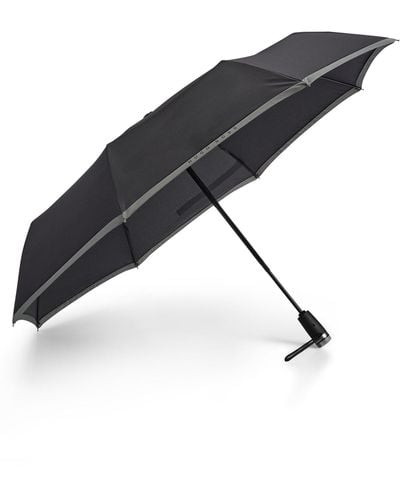 BOSS Pocket Umbrella With Grey Border - Black