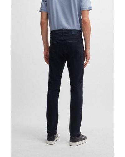 BOSS Delaware Slim-fit Jeans In Soft Stretch Denim - Blue
