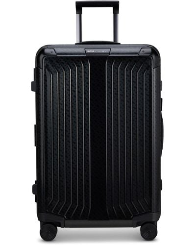 BOSS | Samsonite Koffer aus eloxiertem Aluminium mit 71 Liter Fassungsvermögen - Schwarz