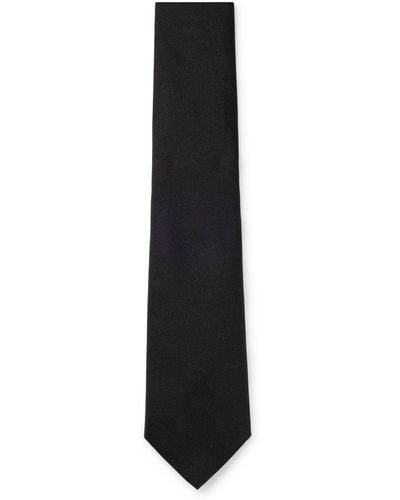 BOSS Formal Tie In Silk Jacquard - Black