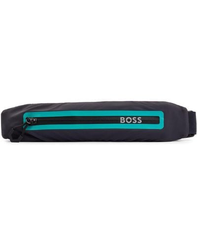 BOSS Running Belt Bag With Logo Detail - Green