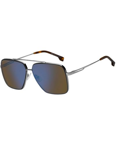 BOSS Fork-temple Sunglasses With Havana End Tips - Multicolor
