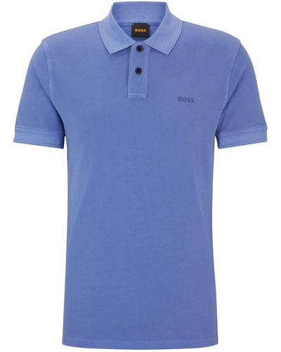 BOSS Poloshirt Prime mit Polokragen - Blau