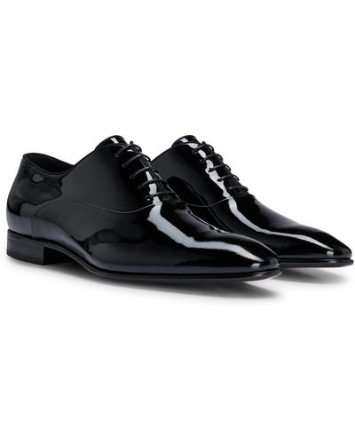 BOSS Zapatos de piel Oxford con forro de piel - Negro