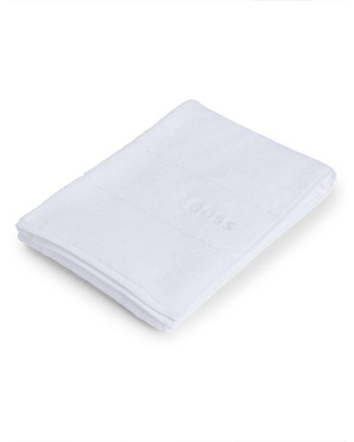 BOSS Hand Towel 'plain Serviette Toile' In Cotton Terry - White