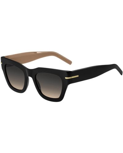 BOSS by HUGO BOSS Black-acetate Sunglasses With Chain Strap