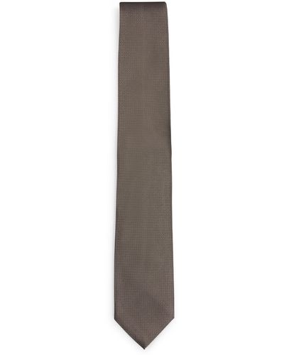 BOSS Krawatte aus Seiden-Jacquard mit feinem Muster - Mehrfarbig