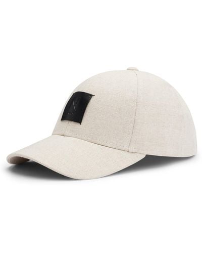 BOSS Naomi X Boss Cap In Cotton With Logo Patch - White