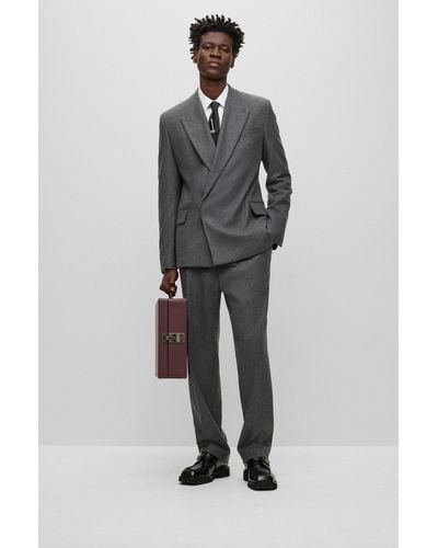 BOSS Two-piece Wool Suit - Gray