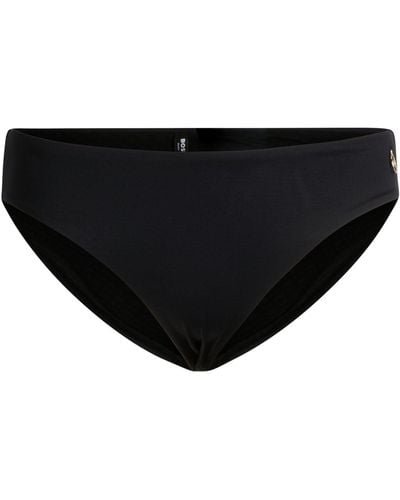 BOSS Bikini Bottoms With Logo Charm - Black