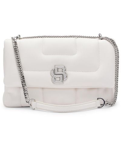 BOSS Shoulder Bag With Double Monogram - White