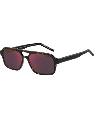 HUGO Acetate Sunglasses With Bi-layered Front Men's Eyewear - Multicolor