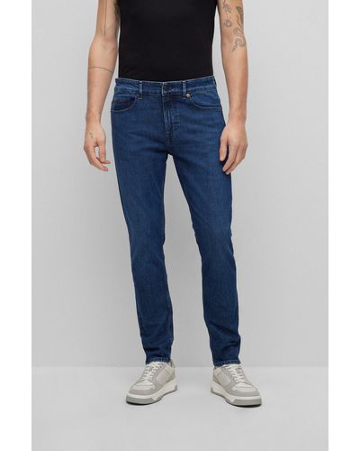 BOSS by HUGO BOSS Slim-fit Jeans In Blue Comfort-stretch Denim