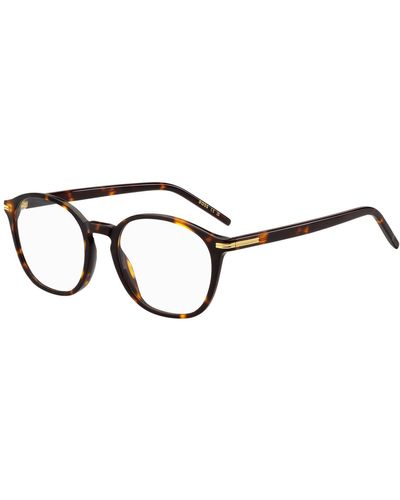 BOSS Havana-acetate Optical Frames With Gold-tone Hardware - Brown
