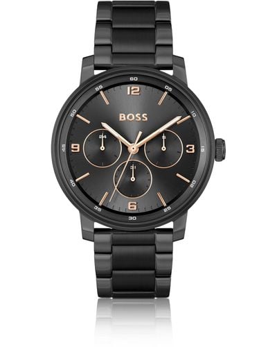 BOSS Black Link-bracelet Watch With Tonal Dial