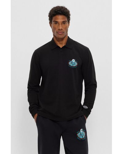 hugo boss long sleeve polo junior