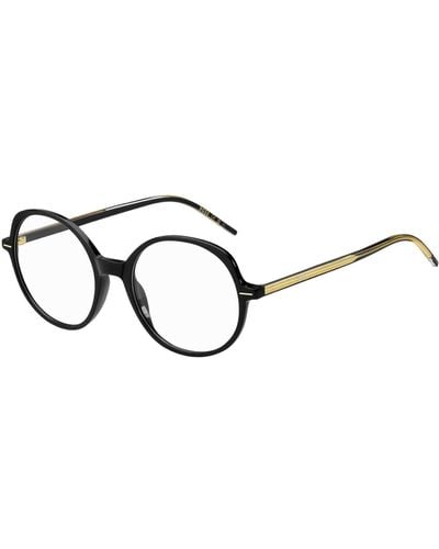 BOSS Optical Frames In Black Acetate With Gold-tone Details - Multicolour