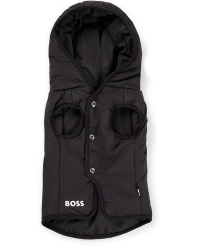 BOSS Dog Lightweight Jacket With Logo Detailing - Black
