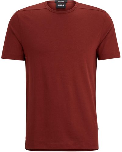 BOSS Regular-Fit T-Shirt aus Baumwoll-Mix mit ergonomischen Nähten - Rot