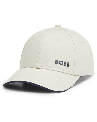 BOSS by HUGO BOSS Blue With Label Men in Logo Cap for | Lyst Red Cotton-twill
