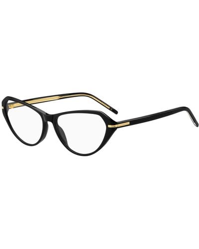 BOSS Black-acetate Optical Frames With Gold-tone Details - Brown