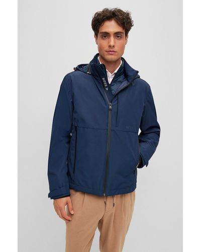 BOSS by HUGO BOSS Water repellent Down Jacket With Logo Details in