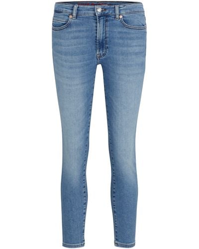HUGO Skinny-fit Jeans Van Blauw Stretchdenim